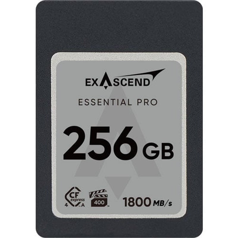Exascend Essential Pro CFexpress TypeA 4.0 Card 256GB/ Read: 1800 MB/s, Write: 1650 MB/s