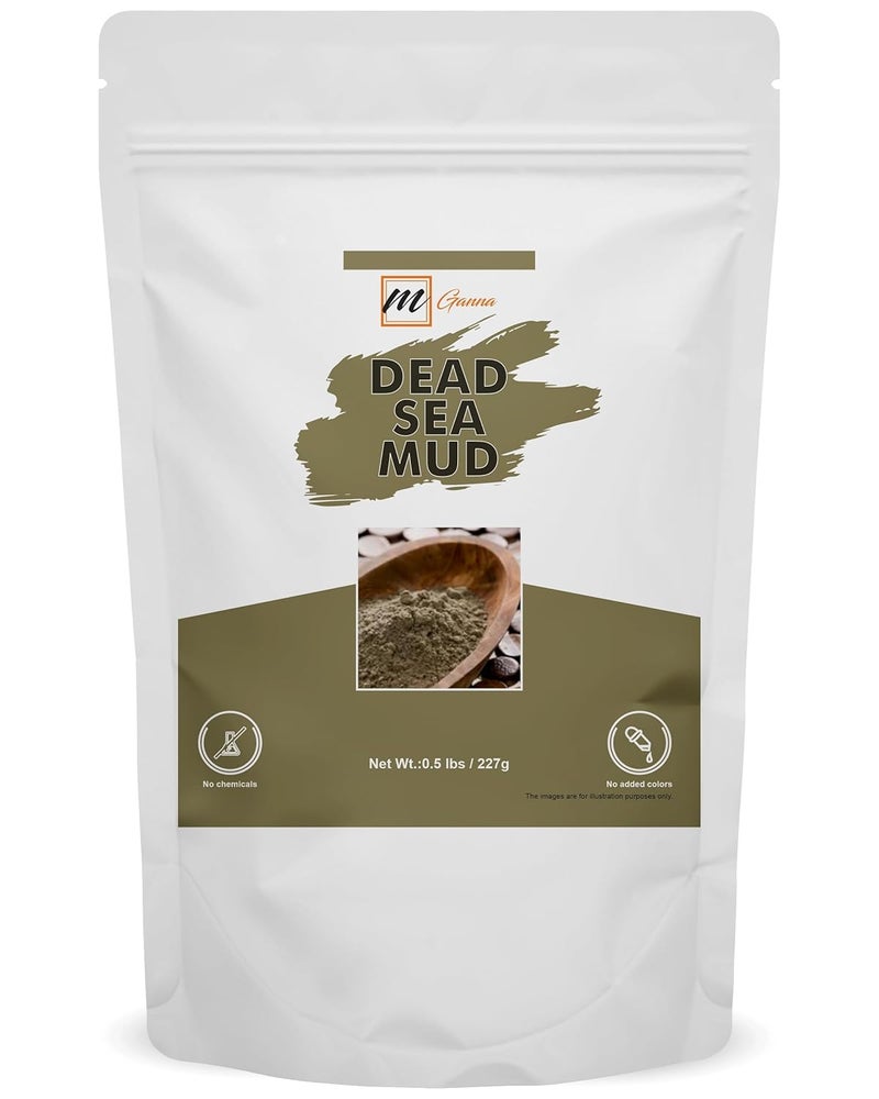 100 Natural Dead Sea MudClay Powder 05Lbs for Face Masks Skin firming Creams Scrubs and Soap Making