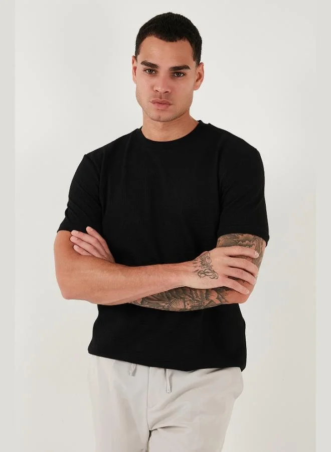 Buratti  Buratti Stretch Cotton Slim Fit Crew Neck T Shirt Men's T-Shirt 5902639 for Men | Best Price UAE