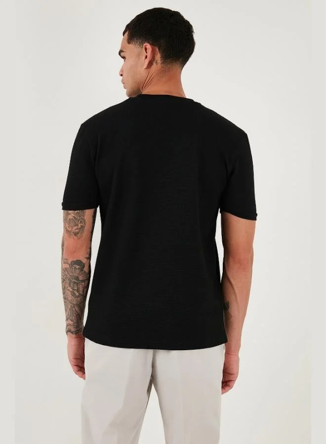 Buratti  Buratti Stretch Cotton Slim Fit Crew Neck T Shirt Men's T-Shirt 5902639 for Men | Best Price UAE