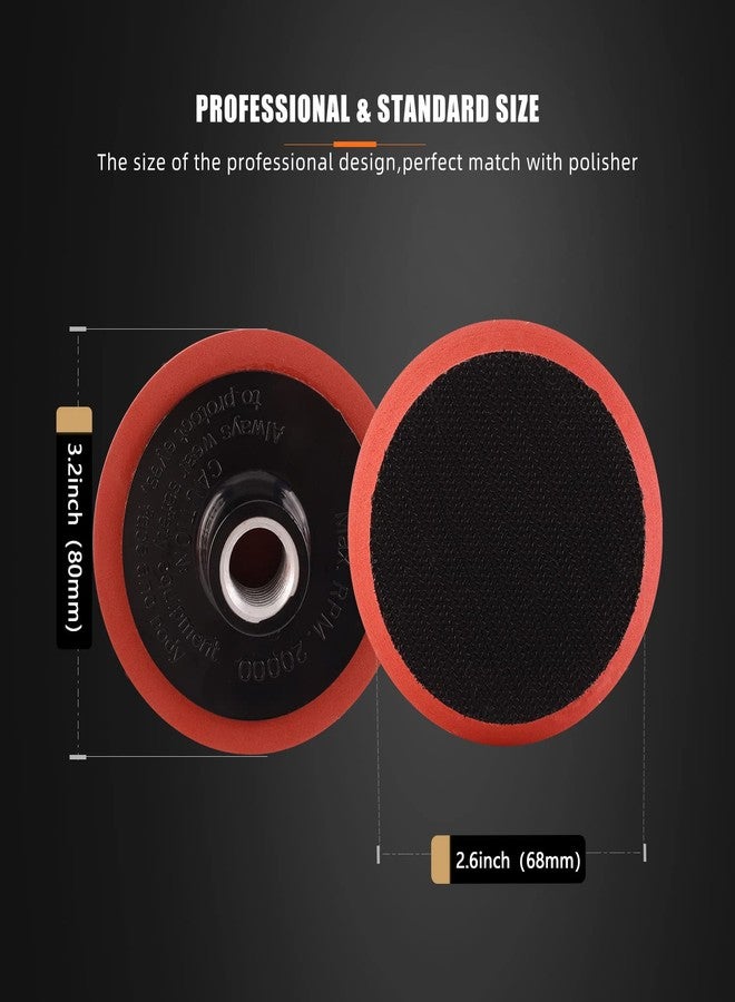 SPTA Wool Polishing Pad, 5Pcs 3"(75mm) 100% Natural Wool Buffing Pad with 1Pc Hook&Loop Backing Pad, 1Pc Extension Shank for Drill Polisher Cutting, Car Body Repair Buffing - Image 3