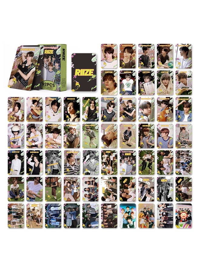 NIBEMINENT 92 Pcs Kpop KPOP RIIZE Lomo Cards Card For Fans Collection Gifts - Image 3