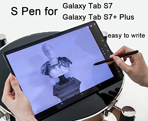 Befzygwk 2 Pcs Galaxy Tab S7 Stylus Pen Replacement for Samsung Galaxy Tab S7, Tab S7+, Tab S7 FE All Version Without Bluetooth Stylus S Pen + Tips/Nibs (Black) - Image 2