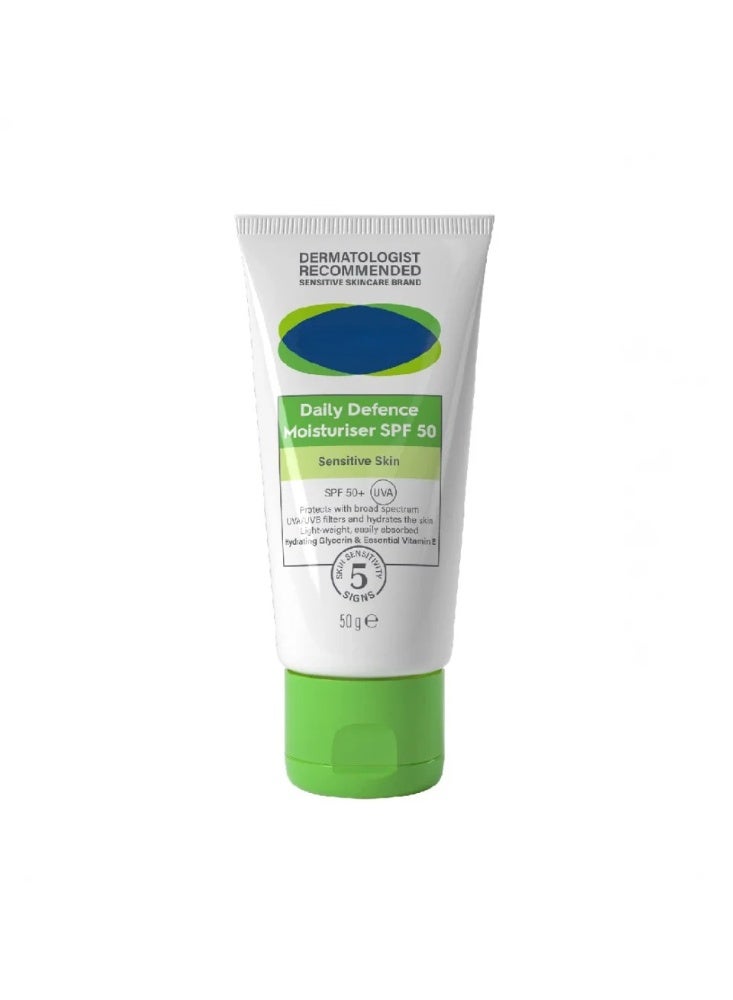 Daily Defence Moisturiser SPF50 for Sensitive Skin 50g