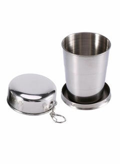 Excefore Travel Folding Cup Premium Stackable Metal Drinking Outdoor Telescopic Collapsible Mug Camping Hiking Bottle Portable Retractable Water Containers 150ml/5.3oz  - Image 1