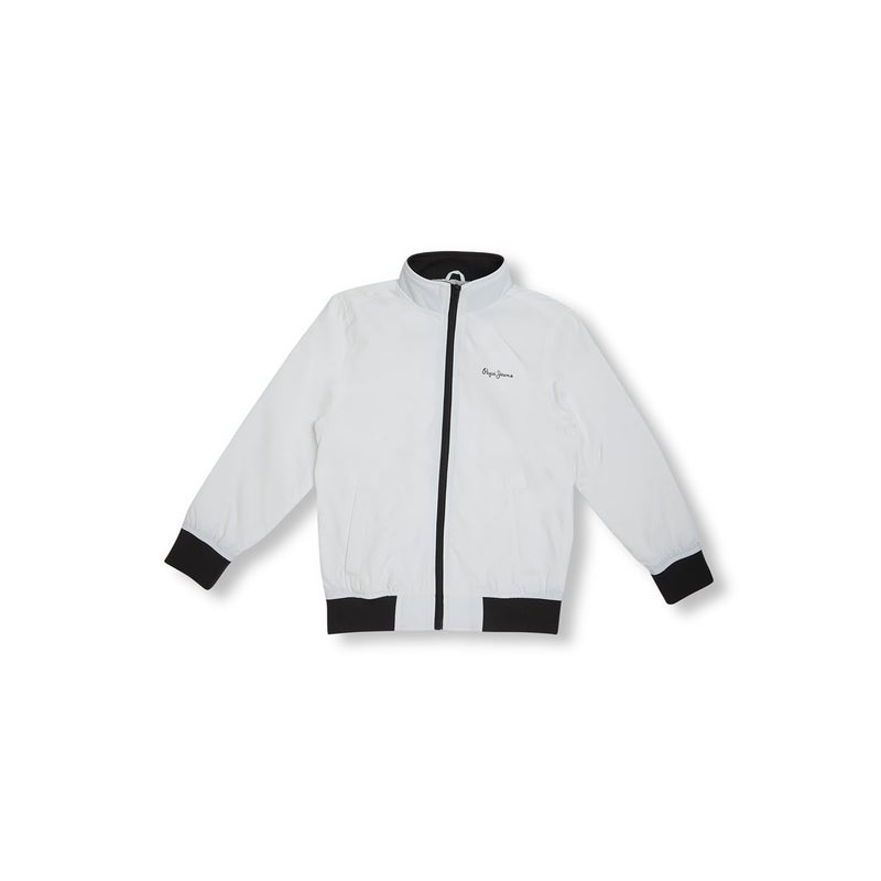 Pepe Jeans Boys White Full Sleeve Lightweight Jacket - Image 4