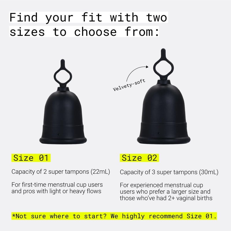 FLEX Cup Starter Bundle with Cup Size 1, Foaming Cleanser, and 2-Packs of Wipes ( Cup Starter Bundle, Size 01) - Image 4