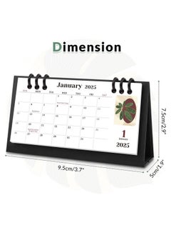 KONVINIT Small Desk Calendar 2024-2025, 6.8" X 3.7", 2025 Desk Calendar - Runs From Sep. 2024 Until Dec. 2025, 16 Months Mini Desktop Calendar For School, Home And Office Supplies  - Image 5
