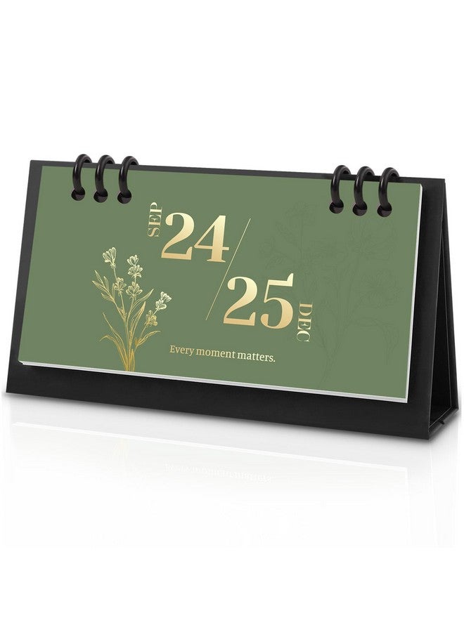 KONVINIT Small Desk Calendar 2024-2025, 6.8" X 3.7", 2025 Desk Calendar - Runs From Sep. 2024 Until Dec. 2025, 16 Months Mini Desktop Calendar For School, Home And Office Supplies  - Image 1