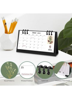 KONVINIT Small Desk Calendar 2024-2025, 6.8" X 3.7", 2025 Desk Calendar - Runs From Sep. 2024 Until Dec. 2025, 16 Months Mini Desktop Calendar For School, Home And Office Supplies  - Image 2