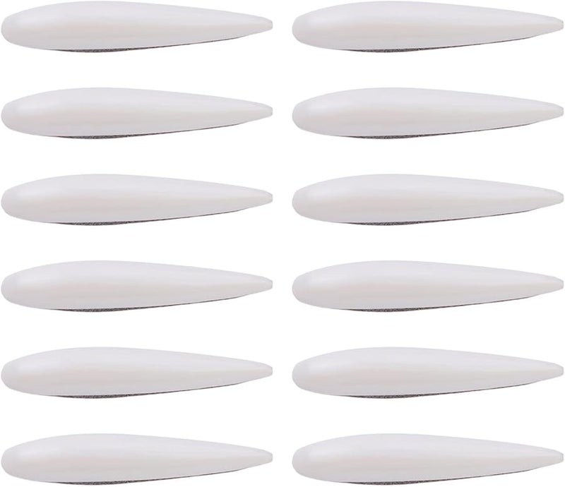 White Car Door Edge Guard Bumper Protection Strip 12 Piece Set Scratch Resistant - Image 1
