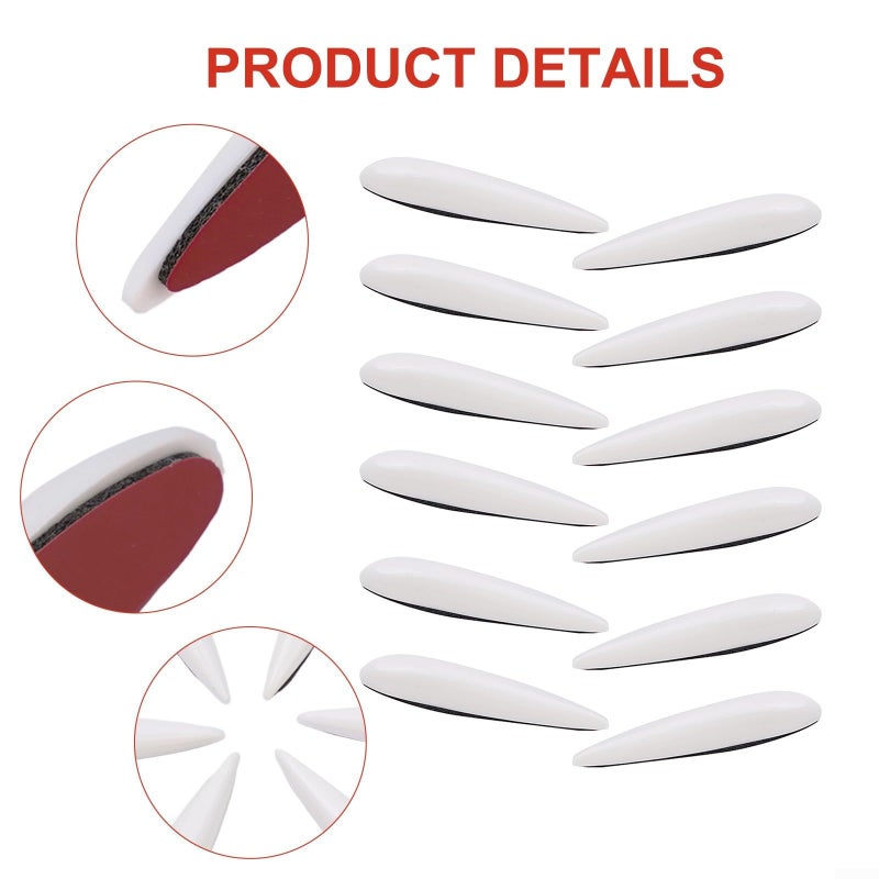White Car Door Edge Guard Bumper Protection Strip 12 Piece Set Scratch Resistant - Image 5