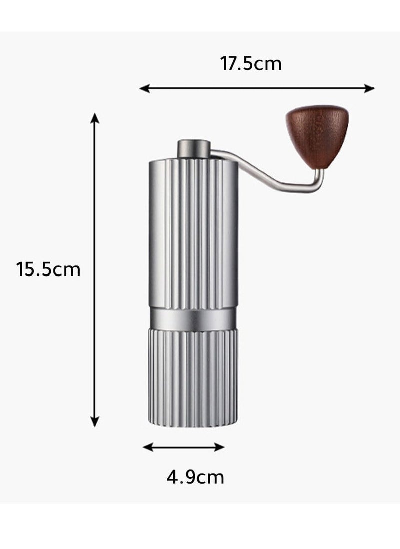 MIBRU - Manual Coffee Bean grinder gray K6 Portable Mini Coffee Grinder With Adjustable Settings, Suitable Use For Home, Office And Travel - Image 1