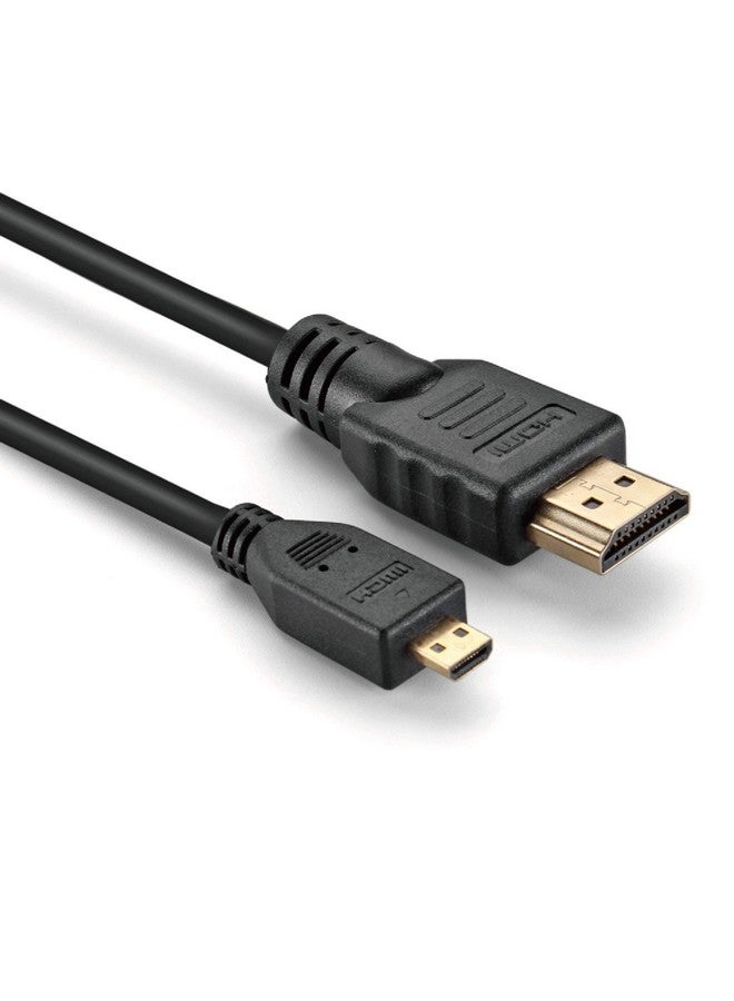 AlyKets Hdmi To Micro Hdmi Cable6Ft 4K 1080Ti 3D Hdmi Cord For Gopro Hero 4 5 6 7 Blackraspberry Pi 4 Nikon Coolpix D3400 D3500Sony A6000 Camera - Image 1