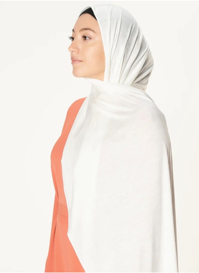 Perfectory - PERFECTORY Soft Stretch Jersey Hijabs, Effortless Style and Comfort, Curated Collection- Off White - Image 1