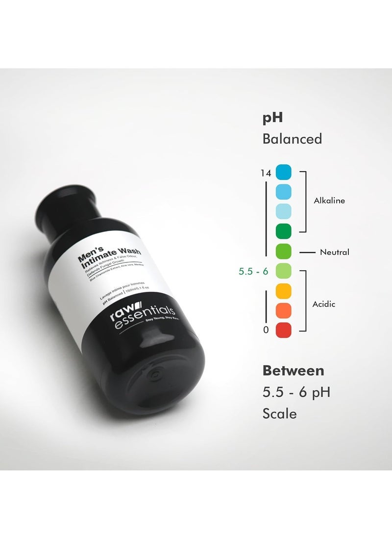 Raw Essentials Intimate Wash for Men 150 ml, Relieves Itchiness & Odour, Prevents Fungal Growth, Brightens Groin Area, pH Balanced, Sulphate Free, Paraben Free - Image 5