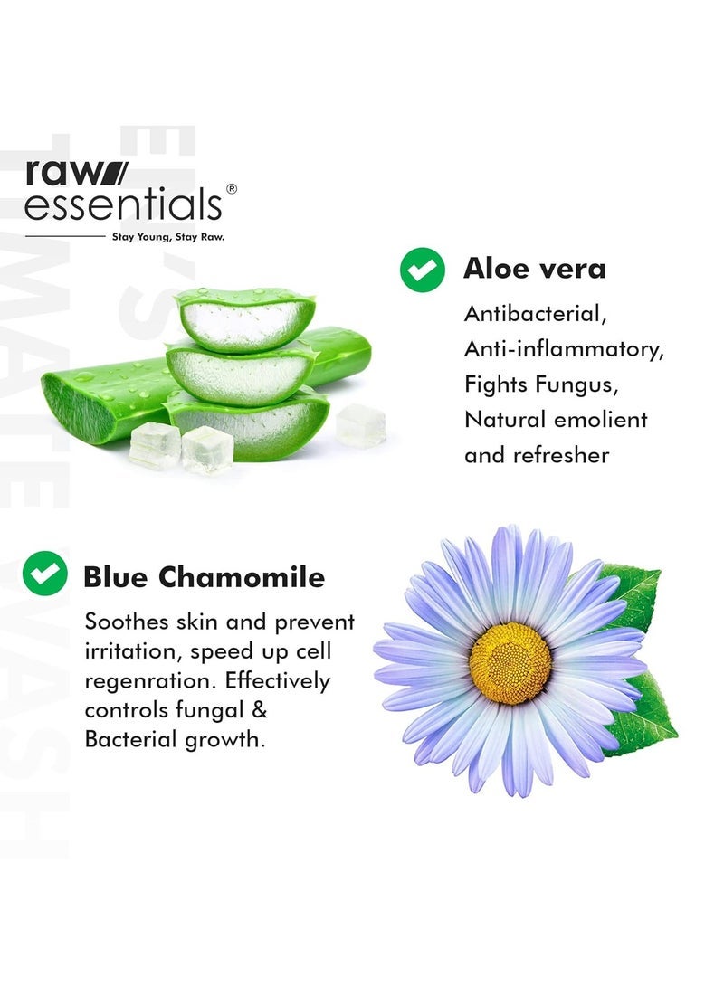 Raw Essentials Intimate Wash for Men 150 ml, Relieves Itchiness & Odour, Prevents Fungal Growth, Brightens Groin Area, pH Balanced, Sulphate Free, Paraben Free - Image 2