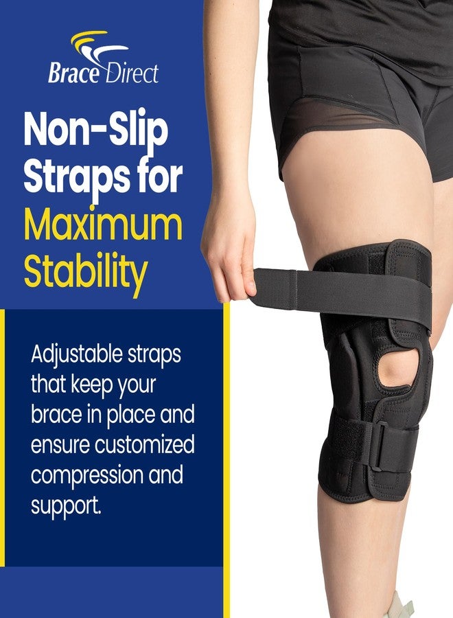 براس دايركت دعامة الركبة المفصلية من Brace Direct Plus Size مع نطاق حركة قابل للتعديل - دعم غير قابل للانزلاق للأرجل الكبيرة | التهاب المفاصل، الغضروف الهلالي، الرباط الصليبي الأمامي/الخلفي والتعافي بعد الجراحة (3XL: 22-24 بوصة للفخذ) - Image 5
