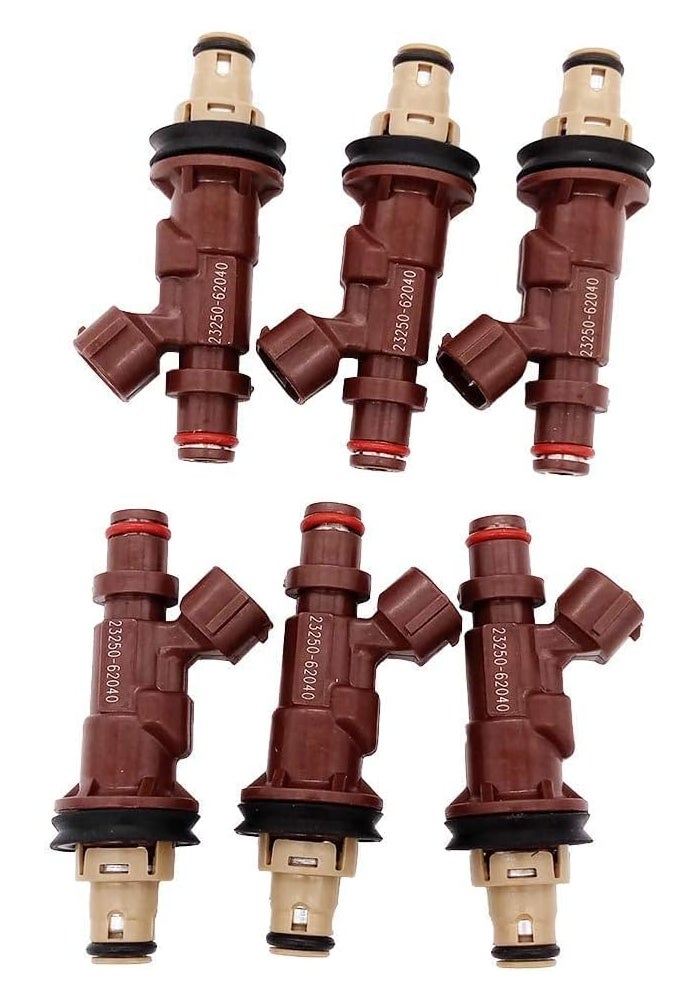 GERMBAN 23250-62040 6pcs Fuel Injector Replacement for Toyota 4Runner, Tacoma, and Tundra - Image 2