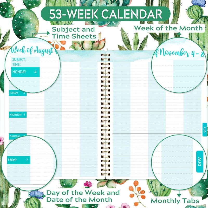 MaaIbok 2025 Teacher Planner - Lesson Planner 2025 from Jan 2025 - Dec 2025, 8'' x 10'', Lesson Plan Book, Weekly & Monthly Lesson Planner with Quotes - Image 4