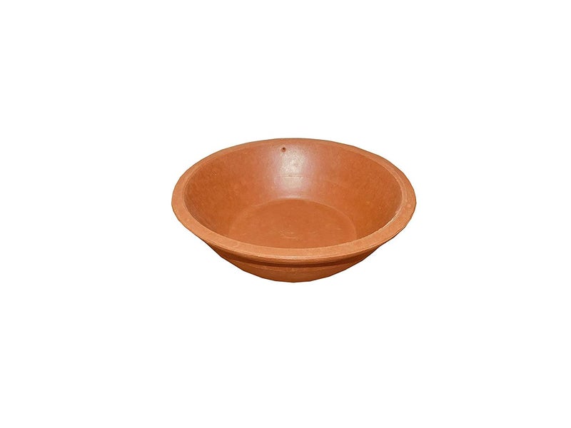 CRAFT PARK Craft Park Earthen Pot Terracotta Bird Bath Earth Brown Round Shape  - Image 4