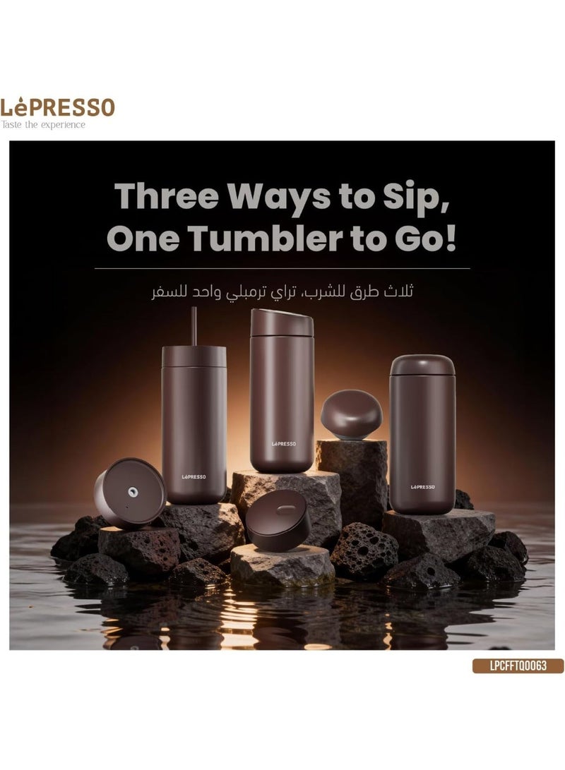 ليبرسو كوب ليبريسو المعزول ثلاثي التبريد سعة 590 مل (20 أونصة)، كوب قهوة للسفر مصنوع من الفولاذ المقاوم للصدأ بجدار مزدوج، يحافظ على المشروبات ساخنة لمدة 12 ساعة وباردة لمدة 24 ساعة، مانع للتسرب والانسكاب، حامل أكواب مناسب للصالة الرياضية والمكتب والسيارة - Image 5