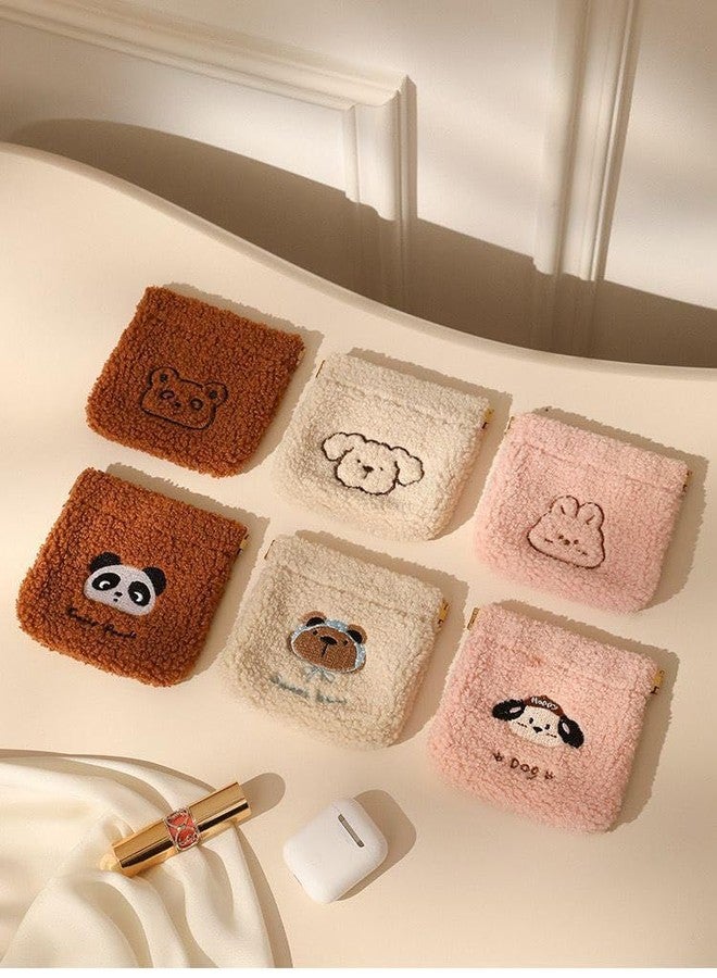 TUPERMAR Plush Cute Little Animals Women Girls Small Mini Wallet Earphone Bag Cute Coin Purse Pouch Change Purse Coin Pouch Bag - Image 3