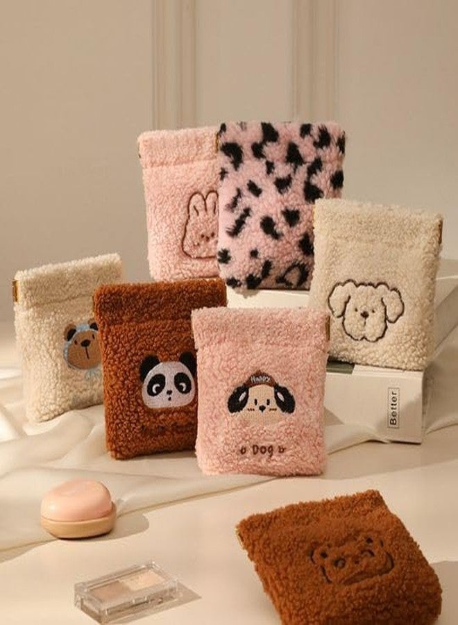 TUPERMAR Plush Cute Little Animals Women Girls Small Mini Wallet Earphone Bag Cute Coin Purse Pouch Change Purse Coin Pouch Bag - Image 2