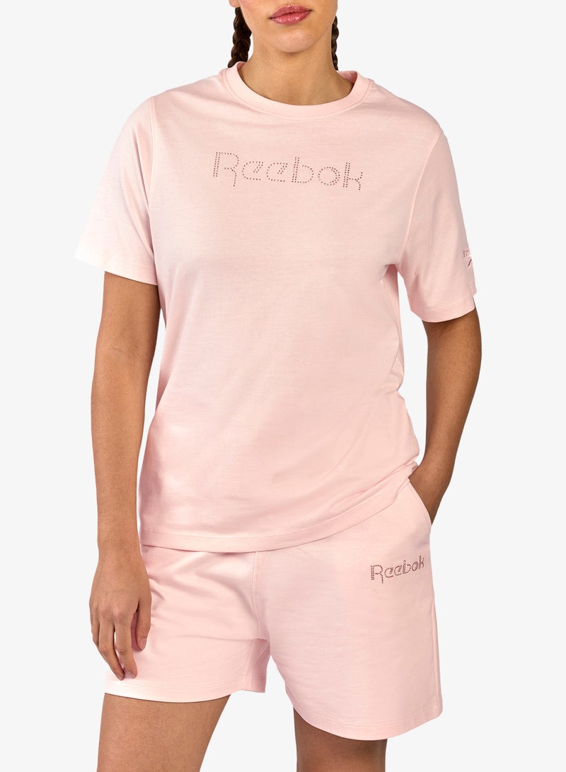 Reebok Studded Logo T-Shirt - Image 1