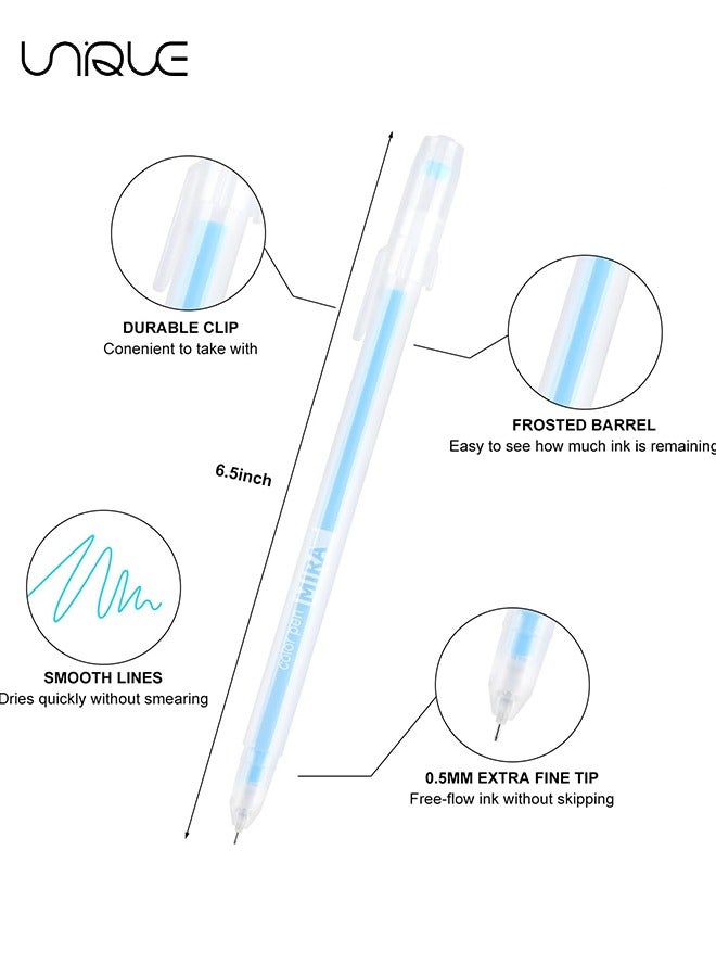 Generic Multicolor Gel Ink Pens, 12 Pcs Ink Rollerball Pen, 0.5mm Fine Point Ballpoint Pens, Waterproof Gel Pen for Artists, Students, and Planners, Drawing and Outlining（12 Colors）  - Image 3