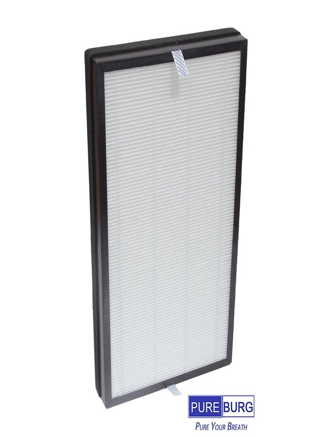 PUREBURG فلتر بديل PUREBURG C500FL متوافق مع جهاز تنقية الهواء الذكي Homedics AP-C500 و AP-C550، عبوة واحدة (فلتران) H13 HEPA كربون نشط 2 في 1 - Image 4