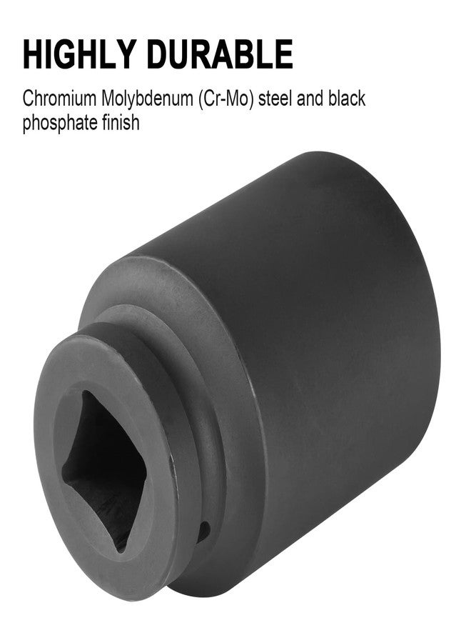MAXPOWER 3/4 Inch Drive 42mm Deep Impact Socket with 6-Point Design, Made with Heat-Treated Chrome Molybdenum Steel, SAE - Image 4