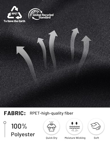 MIER Womens UPF 50+ UV Sun Shirts SPF Long Sleeve Workout Running T-Shirt Dry Fit Outdoor Athletic Gym Tops, Black, M - Image 3