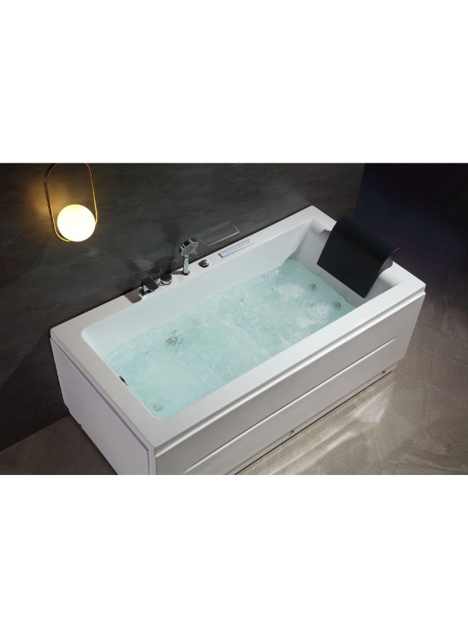 DANUBE HOME Milano Atlantis Plus Massage Bath Tub W/Digital Panel Air Bubble 1700*850*675 (1 Pieces/Set) Acrylic Body With Metal Rod Support Massage Bathtub |Bath Tub With Massager For Bathroom-White - Image 3