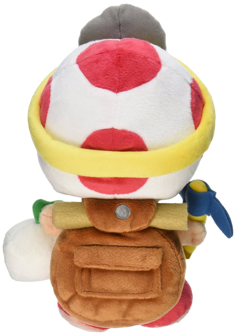 Little Buddy Super Mario Bros. Captain Toad Standing Pose Stuffed Plush, 9""", Multi-Colored (1409) - Image 2