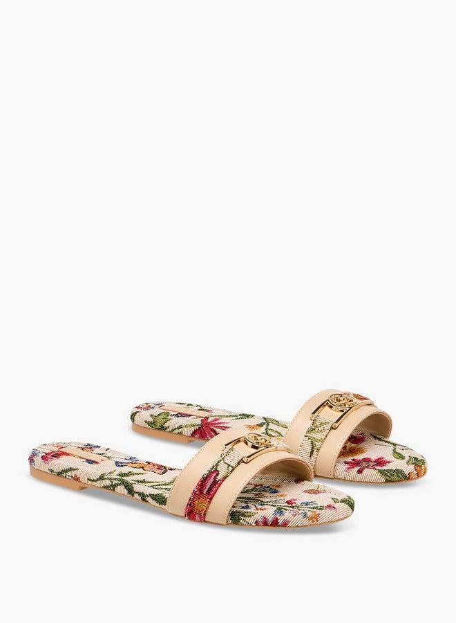 Celeste Women's Printed Slip-On Flat Sandals - Image 3