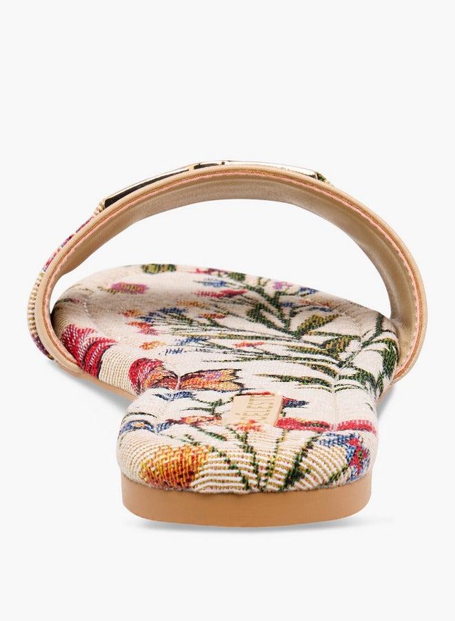 Celeste Women's Printed Slip-On Flat Sandals - Image 5