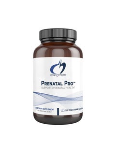 Prenatal Pro Multivitamin For Women With Prenatal Vitamins A D E + Vitamin K Includes Bioactive Folate + Calcium Magnesium Zinc Nursing + Postpartum Essentials (120 Caps)