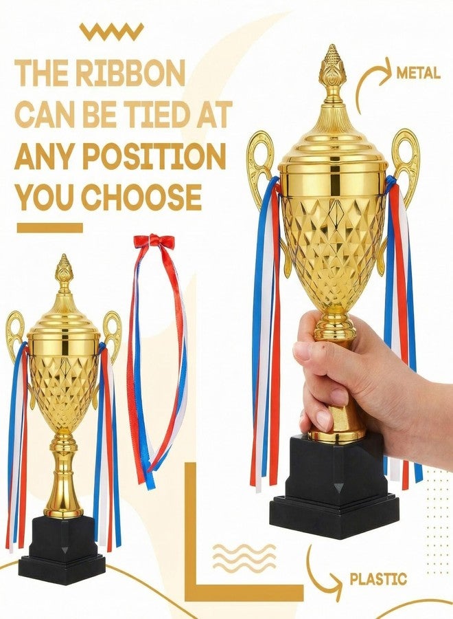 كأس ليليافار لكرة القدم، كأس ذهبي كبير، جوائز معدنية، كأس العالم لكرة القدم، لبطولات كأس الرياضة، مسابقات كرة السلة، البطولات، الاحتفالات، الحفلات، الهدايا (3 قطع، 16 × 7.9 بوصة) - Image 3