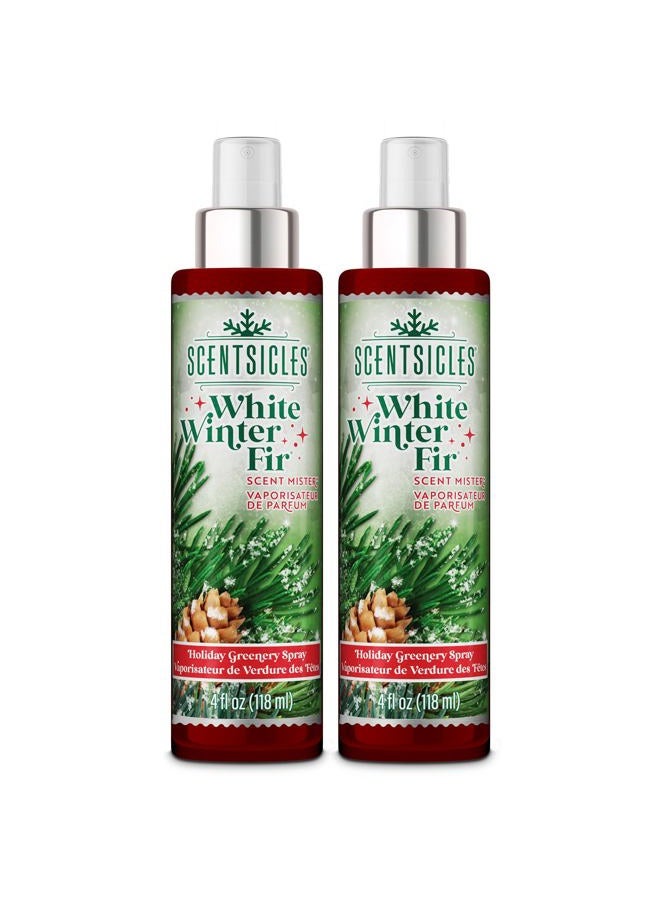 ScentSicles , Scent Mister, White Winter Fir - 2 Pack of Spray Bottles (4 Oz Each) - Image 1