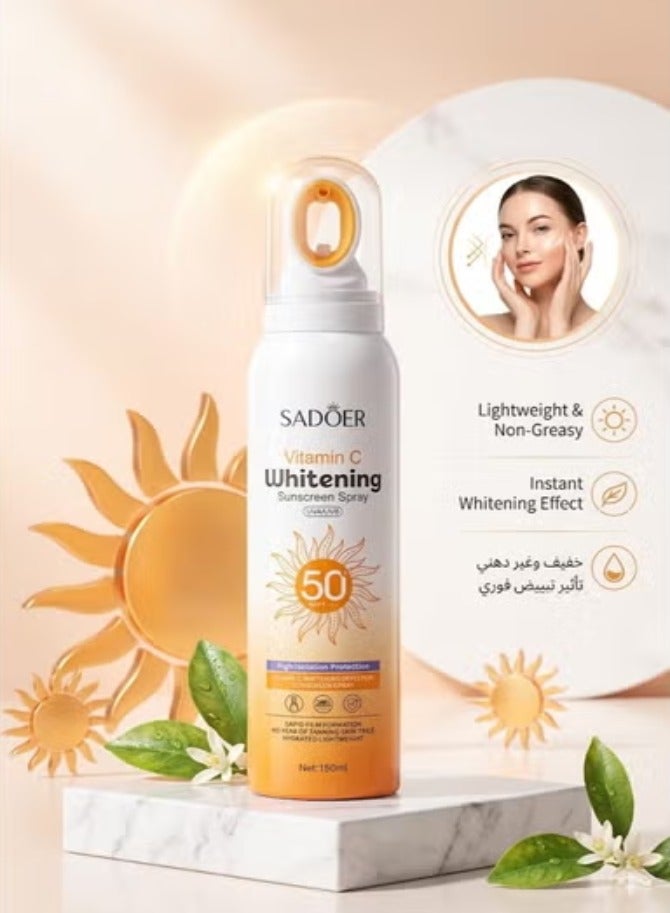 SADOER Vitamin C Whitening Sunscreen Spray 150 ML - Image 3