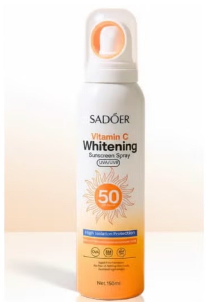 SADOER Vitamin C Whitening Sunscreen Spray 150 ML - Image 1