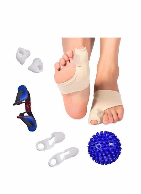 Bunion Corrector Splint Cushions Orthopedic Toe Separator Support Splint Turf Brace Spacer Straightener Protector Socks Hammertoe Relief Pain Treatment Elastic Cushion Hammer Toe Aid Alignment Insole