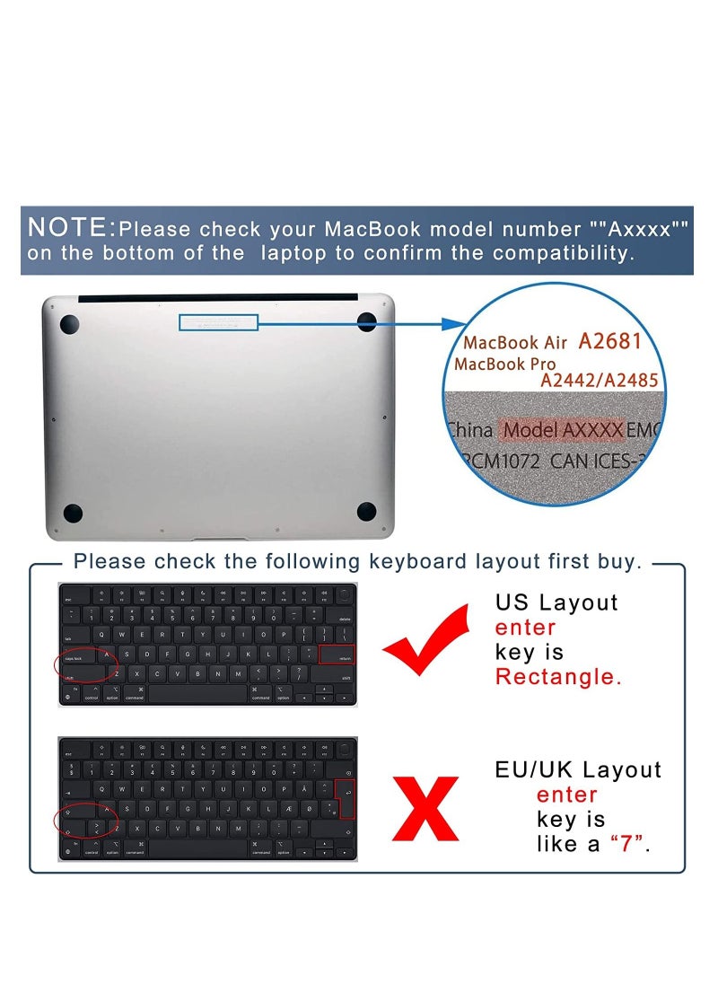 Generic Premium Keyboard Cover Skin Ultra Thin for MacBook Air 15" M3 M2 (A3114 A2941), Air 13.6" (A3113 A2681) 2024-2021, Pro 14" 16" M4 M3 M2 M1 (A3112 A3401 A3185 A2918 A2992 A2779 A2442 A2991 A2780 A2485)Clear TPU Skin  - Image 5