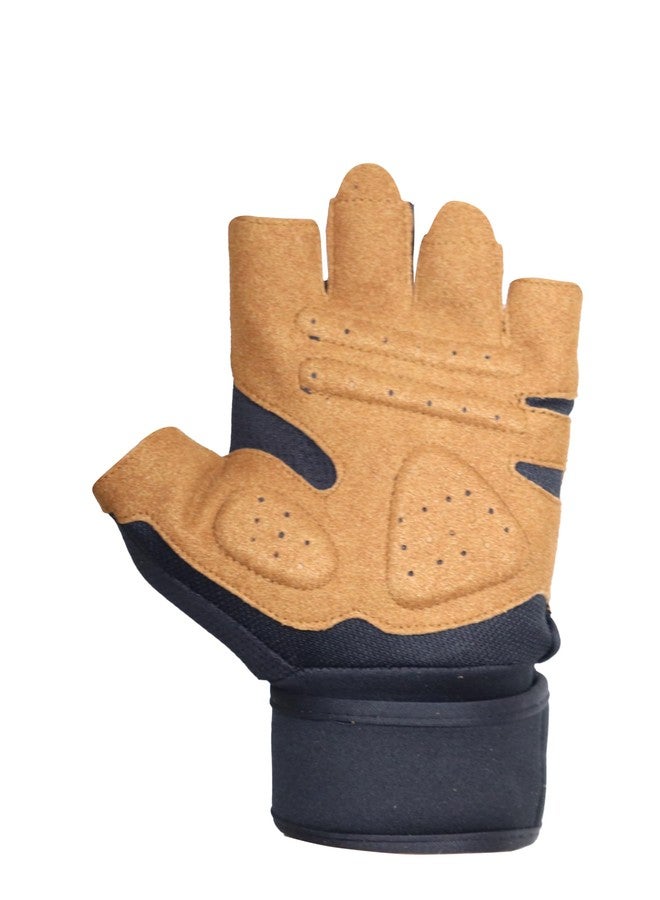 Kobo WTG-69 Weight Lifting Gym Gloves Hand Protector for Fitness Training with Wrist Support (Large) - Image 3