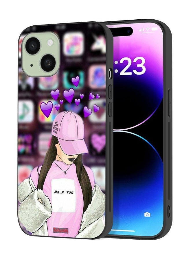 Tolwak Apple iPhone 15 Plus Protective Case Cover Anti Social Club  - Image 1