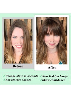 NAYOO Clip in Bangs - 100% Human Hair Bangs Clip in Hair Extensions  - Image 5