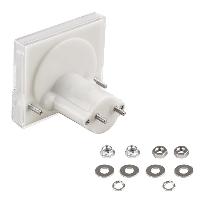 Heschen 85C1-500mA مقياس تيار مستطيل مثبت على اللوحة مقياس أمبير DC 0-500 mA فئة 2.5 أبيض - Image 3
