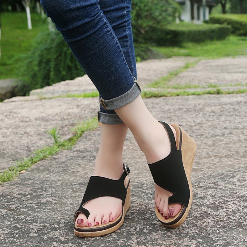 Simple Slipsole Shoes Fashion Sandal High Heel Sandals Footwear for Women Girl Lady (Black 36 Yards 6US,3.5UK，36.5EU,9.039Inch) - Image 1