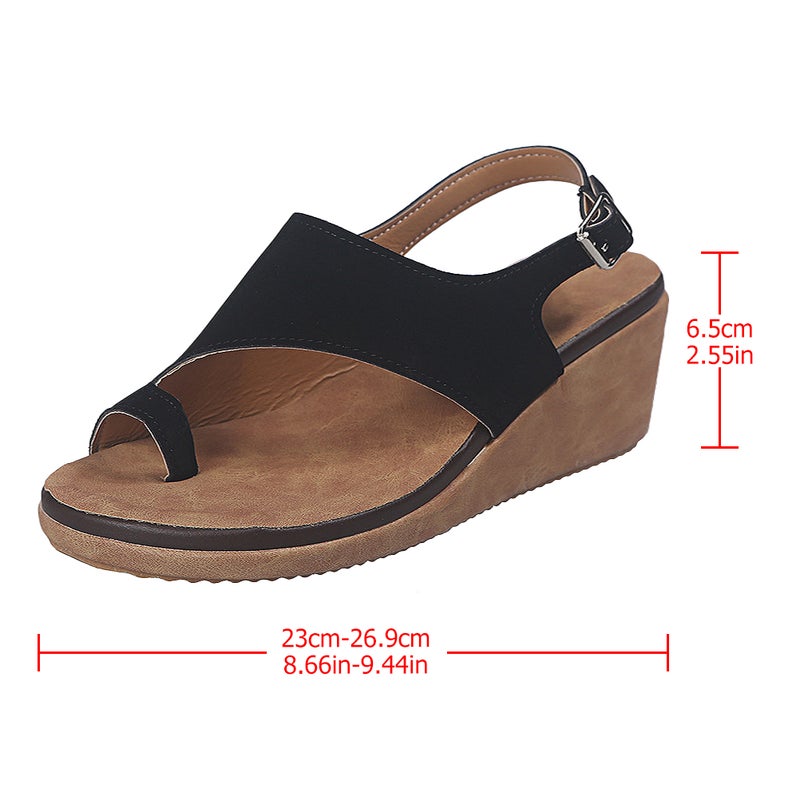 Simple Slipsole Shoes Fashion Sandal High Heel Sandals Footwear for Women Girl Lady (Black 36 Yards 6US,3.5UK，36.5EU,9.039Inch) - Image 4